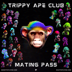 HBAR NFT Collection TRIPPY APE CLUB MATING PASS GEN #001 HELD NFTs